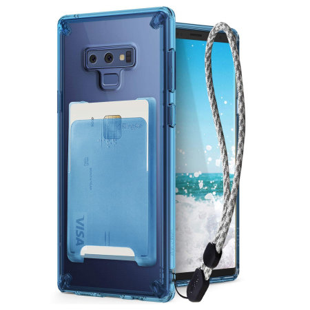 Kit 3 en 1 Coque Samsung Galaxy Note 9 Rearth Ringke Fusion - Bleue