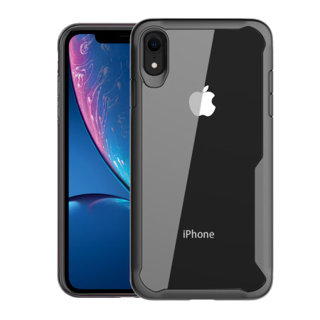 Olixar NovaShield iPhone XR Bumper Case - Black / Clear