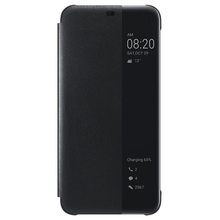 Officiële Huawei Mate 20 Lite Smart View Flip Case - Zwart