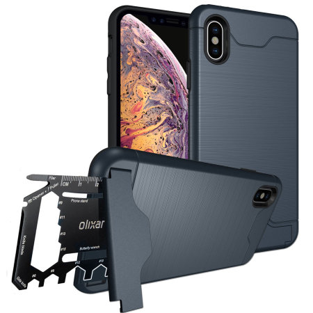 Olixar X-Ranger iPhone XS Max Tough Case - Marine Blue