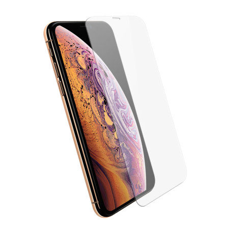 Protection d'écran Verre trempé iPhone XS Max Olixar Compatible Coque