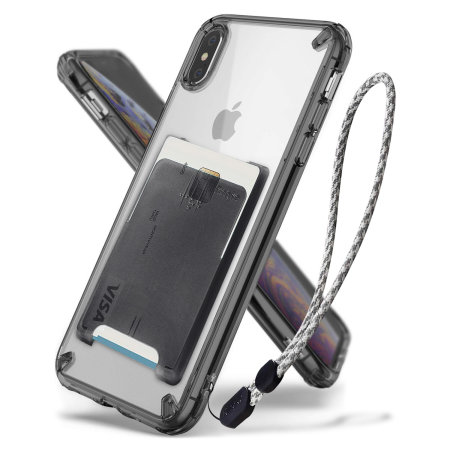 Funda iPhone XS Max Rearth Ringke Fusion 3 en 1 - Negra Ahumada