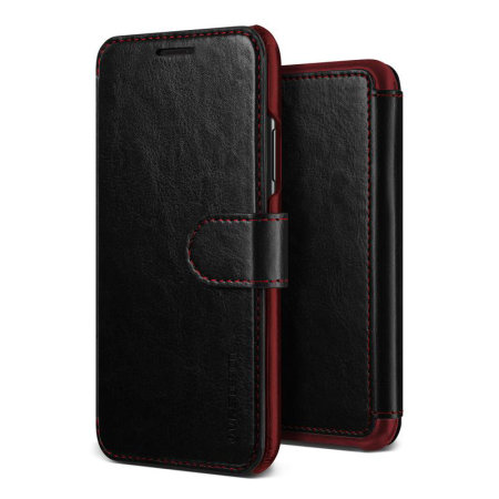 VRS Design Dandy Leather-Style iPhone XS Max Wallet Case - Black