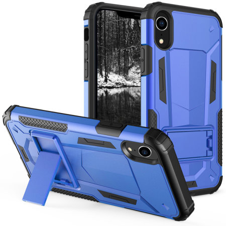 zizo zv hybrid transformer series iphone xr case - blue / black