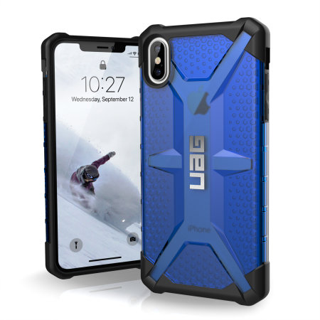 uag plasma iphone xs max protective case - cobalt