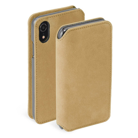 krusell broby 4 card iphone xr slim wallet - cognac