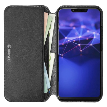 Krusell Pixbo Huawei Mate 20 Lite Slim 4 Card Wallet Case - Black