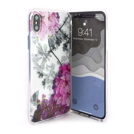 Ted Baker Anti Shock iPhone XS Max Case - Babylon Nickel