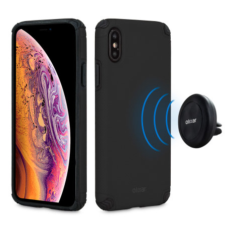 coque iphone xr avec support magnetique