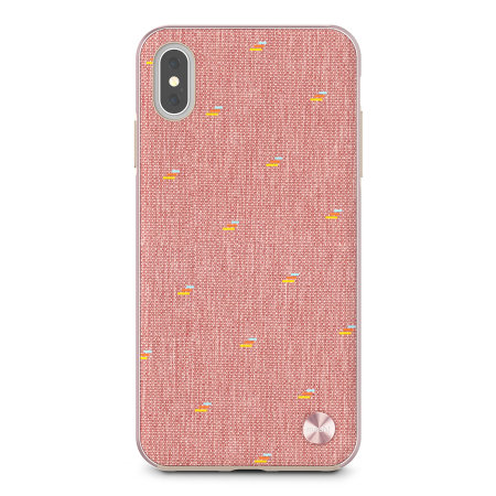 Moshi Vesta iPhone XS Max Textile Pattern Case - Macaron Pink