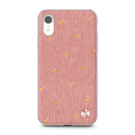 Moshi Vesta iPhone XR Textile Pattern Case - Macaron Pink