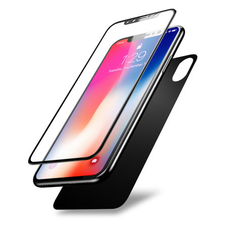 Olixar GlassTex iPhone XS Screen and Back Glass Protectors