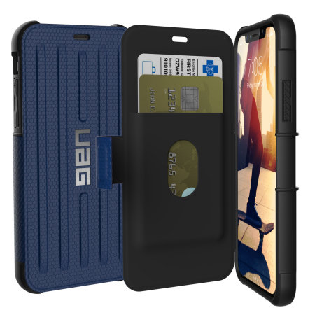 UAG Metropolis Rugged iPhone XS Wallet Case - Cobalt