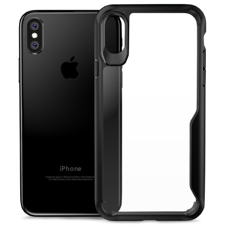 olixar novashield iphone x bumper case - black