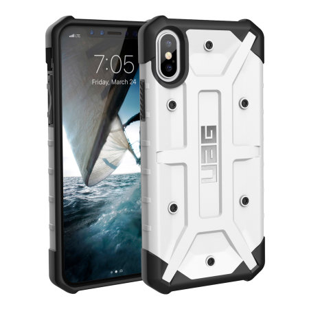 uag pathfinder iphone xs rugged case - white