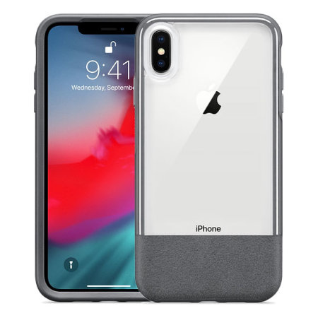 Funda iPhone XS Max Otterbox Statement - Gris / Transparente