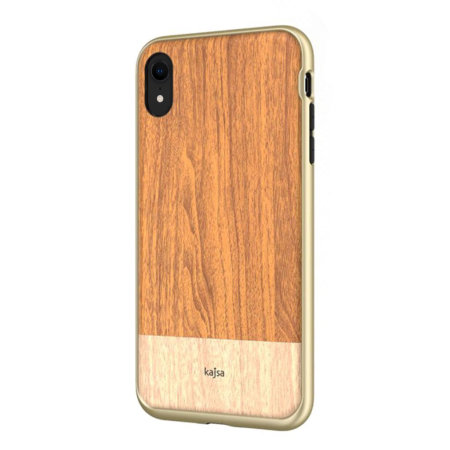 Kajsa Outdoor Collection iPhone XR Wooden Pattern Case - Light Brown
