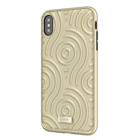 kajsa briquette collection sphere iphone xs max case - champagne gold