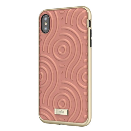 Kajsa Briquette Collection Sphere iPhone XS Max Case - Peach