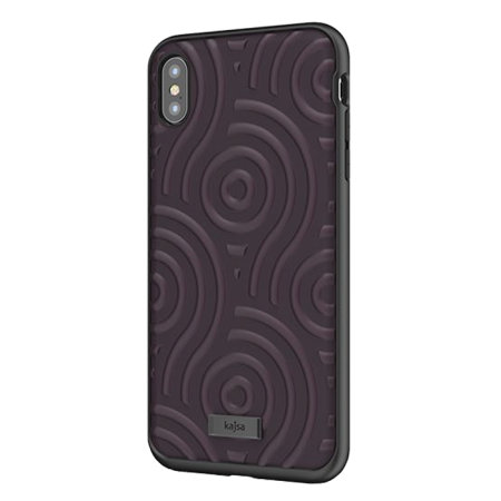 Kajsa Briquette Collection Sphere iPhone XS Max Case - Deep Purple