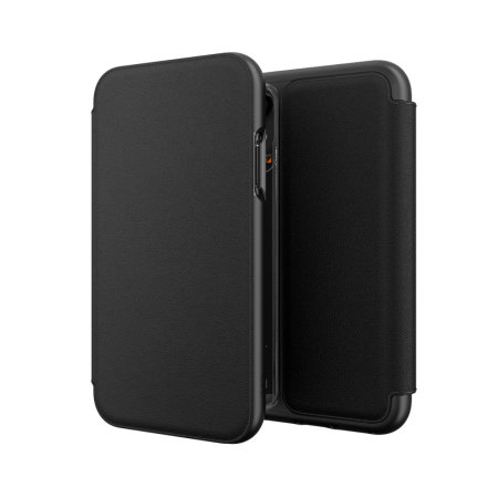 GEAR4 Oxford iPhone XR Slim Leather Wallet Case - Black