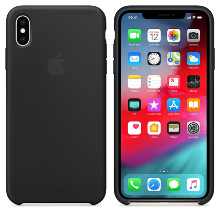 Funda iPhone XS Max Oficial Apple de Silicona - Negra