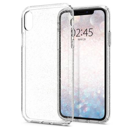 Spigen Flüssigkristallglitzer iPhone XR Shell Case - Crystal Quartz