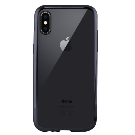 Funda KSIX Metal Flex para iPhone XS Bumper - Gris