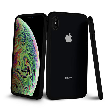 Olixar Colton iPhone XS Max 2-Piece Case With Screen Protector - Black