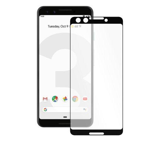 Protection d'écran Google Pixel 3 Olixar en verre trempé 9H – Noir