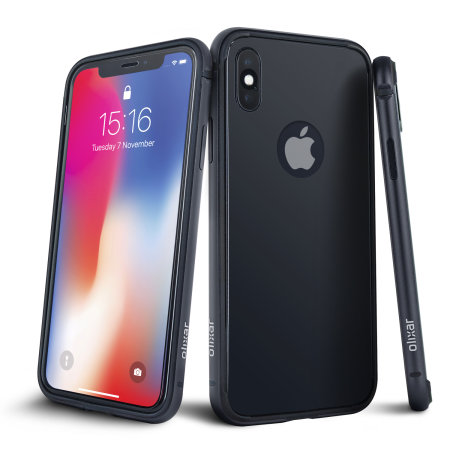 Coque iPhone XS Olixar Helix – Protection intégrale 360° – Gris espace