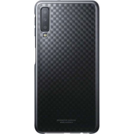 ^ Negro para Samsung Galaxy A7 2018 prisma prisma de funda de parachoques de la manga