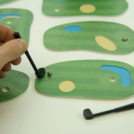 Mini Tin Of Golf Game - 9 Hole Course Inside