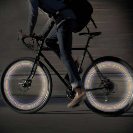 LED Bike Wheel Lights - Multi-Colour - Twin Pack