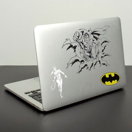 DC Comics Gadget Decals - 10 Vinyl Laptop Stickers inc Batman Superman