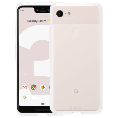 Krusell Kivik Google Pixel 3 XL Tough Shell Cover Case - 100% Clear