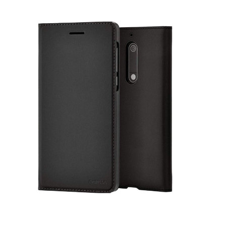 Official Nokia 5.1 Entertainment Flip Wallet Case - Black
