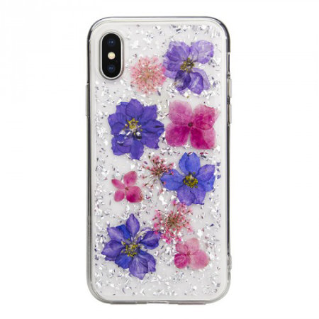 switcheasy flash iphone xs natural flower case - purple reviews