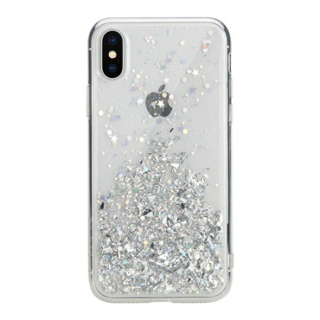 SwitchEasy Starfield iPhone XS Glitter Case - Clear