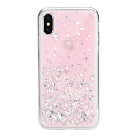 glitter pink phone case