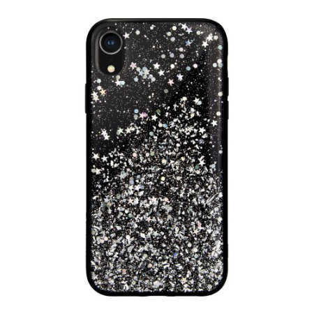 Coque iPhone XR SwitchEasy Starfield – Scintillante – Noir