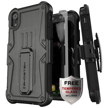 Ghostek Iron Armor iPhone XR Case & Screen Protector - Graphite