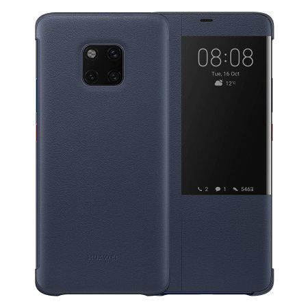 Officiële Huawei Mate 20 Pro Smart View Flip Case - Blauw