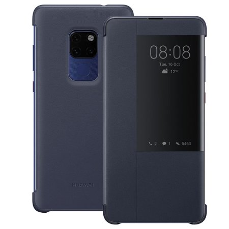 Official Huawei Mate 20 Smart View Flip Case - Blue