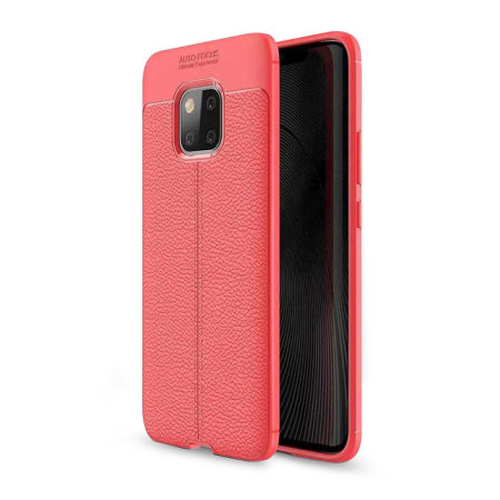 Olixar Attache Huawei Mate 20 Pro läderliknande fodral - Röd