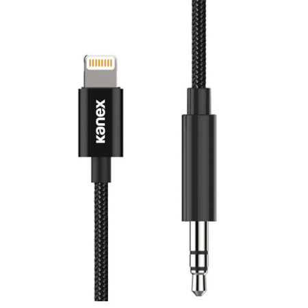 Kanex DuraBraid Premium Audio Cable with Lightning Connector - Black