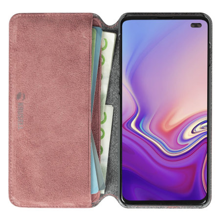 Krusell Broby Samsung Galaxy S10 Plus Slim 4 Card Wallet Case - Pink