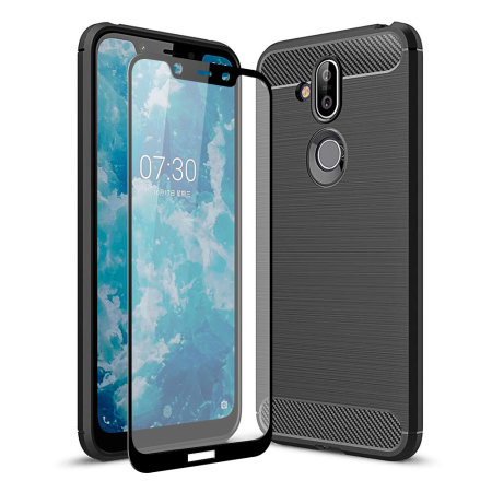 Olixar Sentinel Nokia 8.1 Case And Glass Screen Protector
