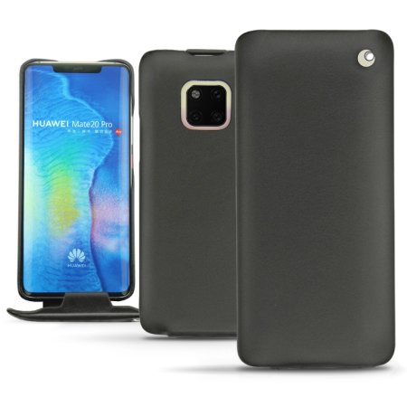 Noreve Perpetuelle Huawei Mate 20 Pro Smooth Leather Flip Case - Black