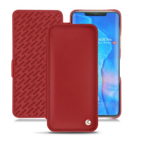 Noreve Tradition D Huawei Mate 20 Pro Leather Flip Case - Red